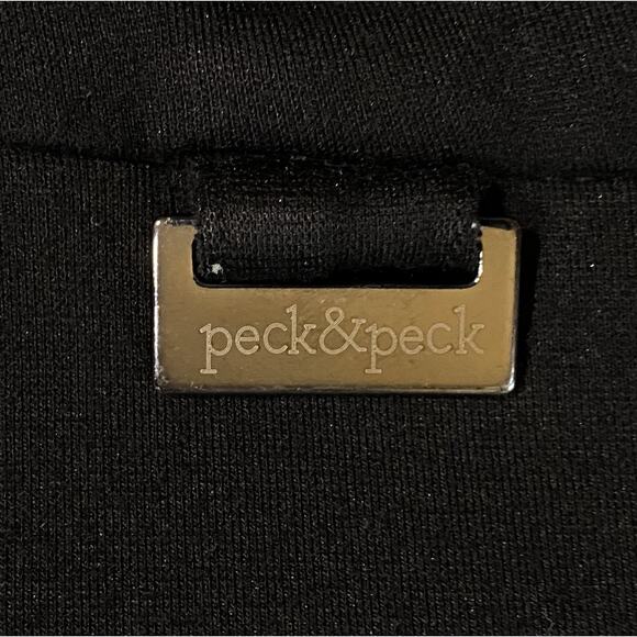 Minimalist Peck & Peck Womens 6 Black Ponte Knit Slim Twee Workwear Trouser Pant - Picture 4 of 6